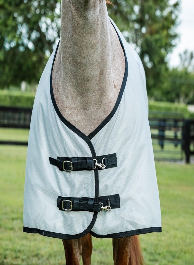 Horseware Ireland Amigo Bug Rug Stock Horse Silver and Black Fly Sheet NO Hood 74 - Image 2